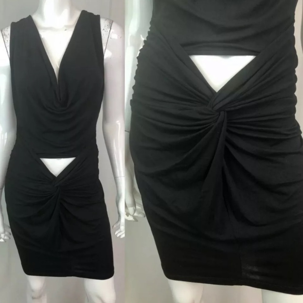AM:PM Espiral Stretch Cowl Tank Bodycon Dress